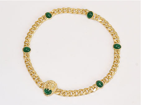 Lion face link chain