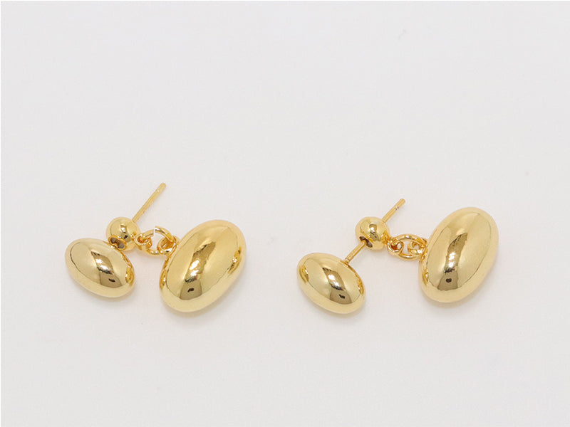 Alphabet B Classic pebble gold drops