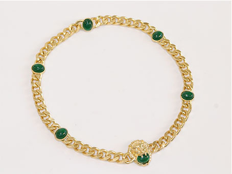 Lion face link chain