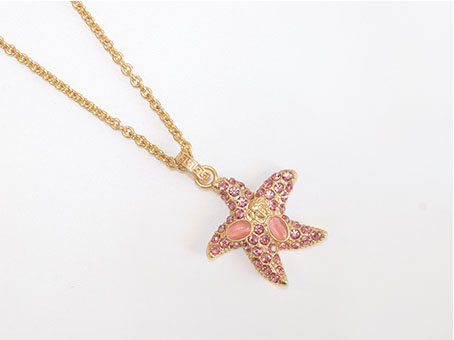 Pink star neck chain