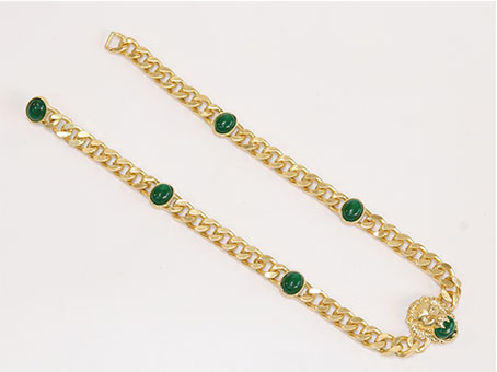 Lion face link chain