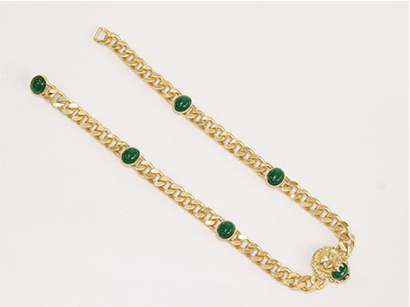 Lion face link chain