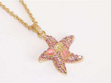 Pink star neck chain