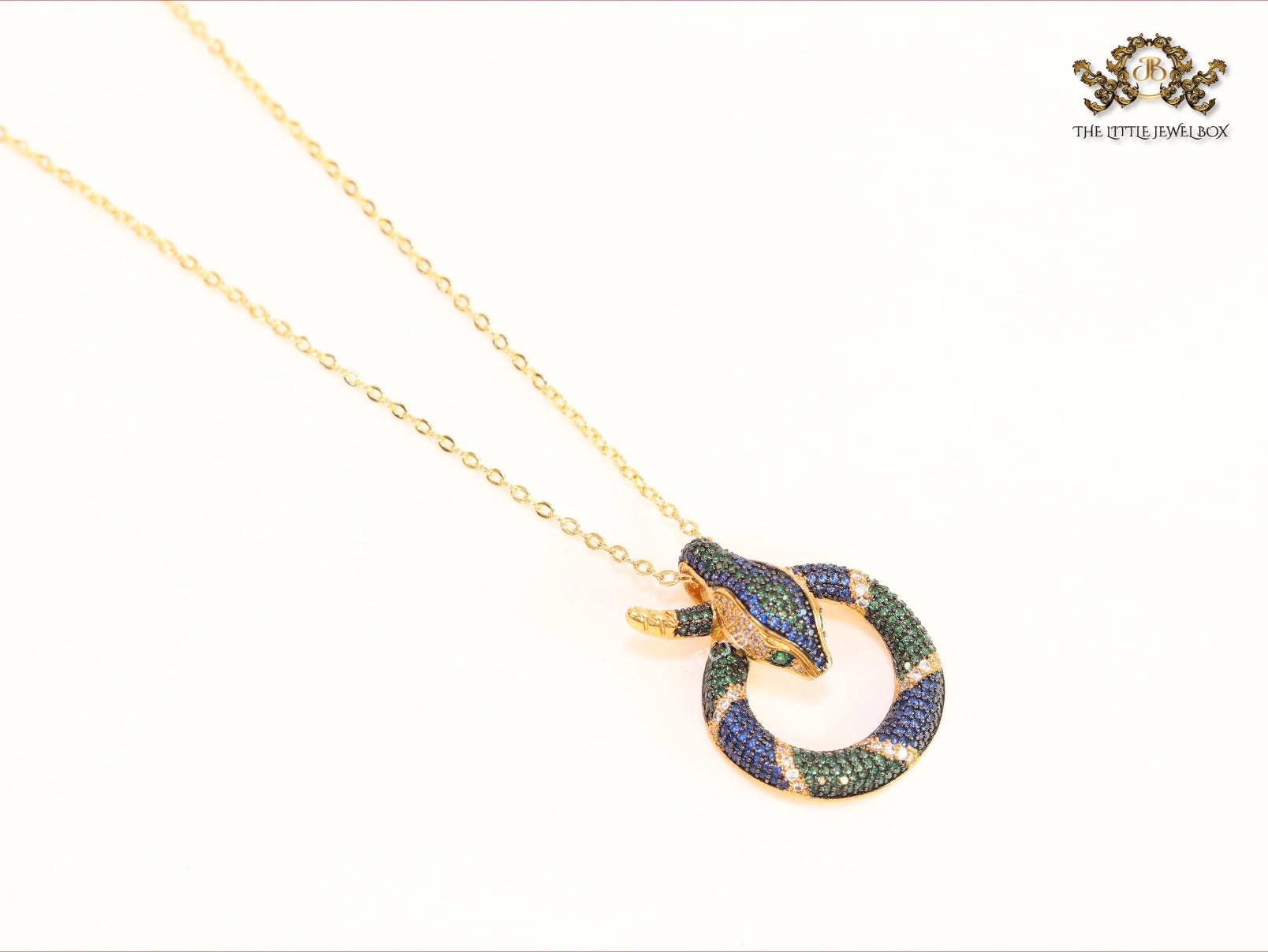 Round snake chain with CZ