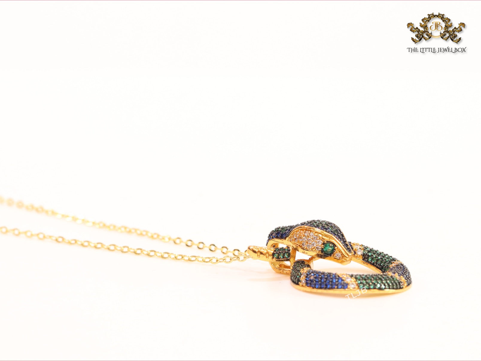 Round snake chain with CZ