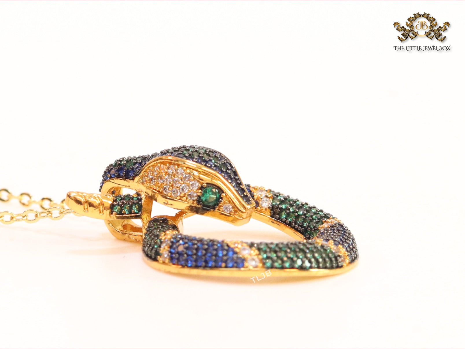 Round snake chain with CZ