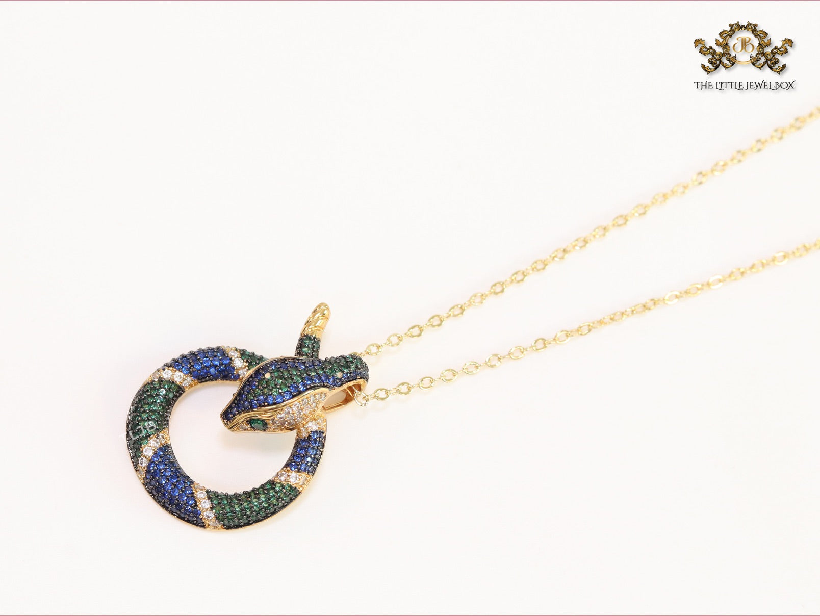 Round snake chain with CZ