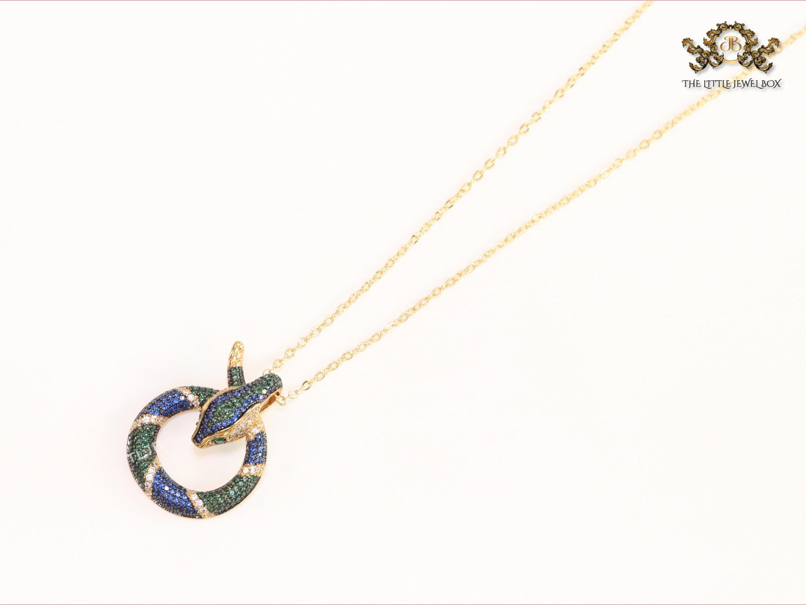 Round snake chain with CZ