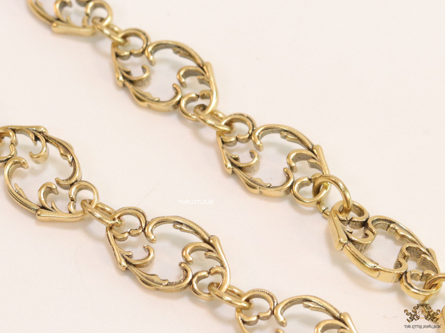 Golden fancy link chain necklace with multi cz twin G pendant