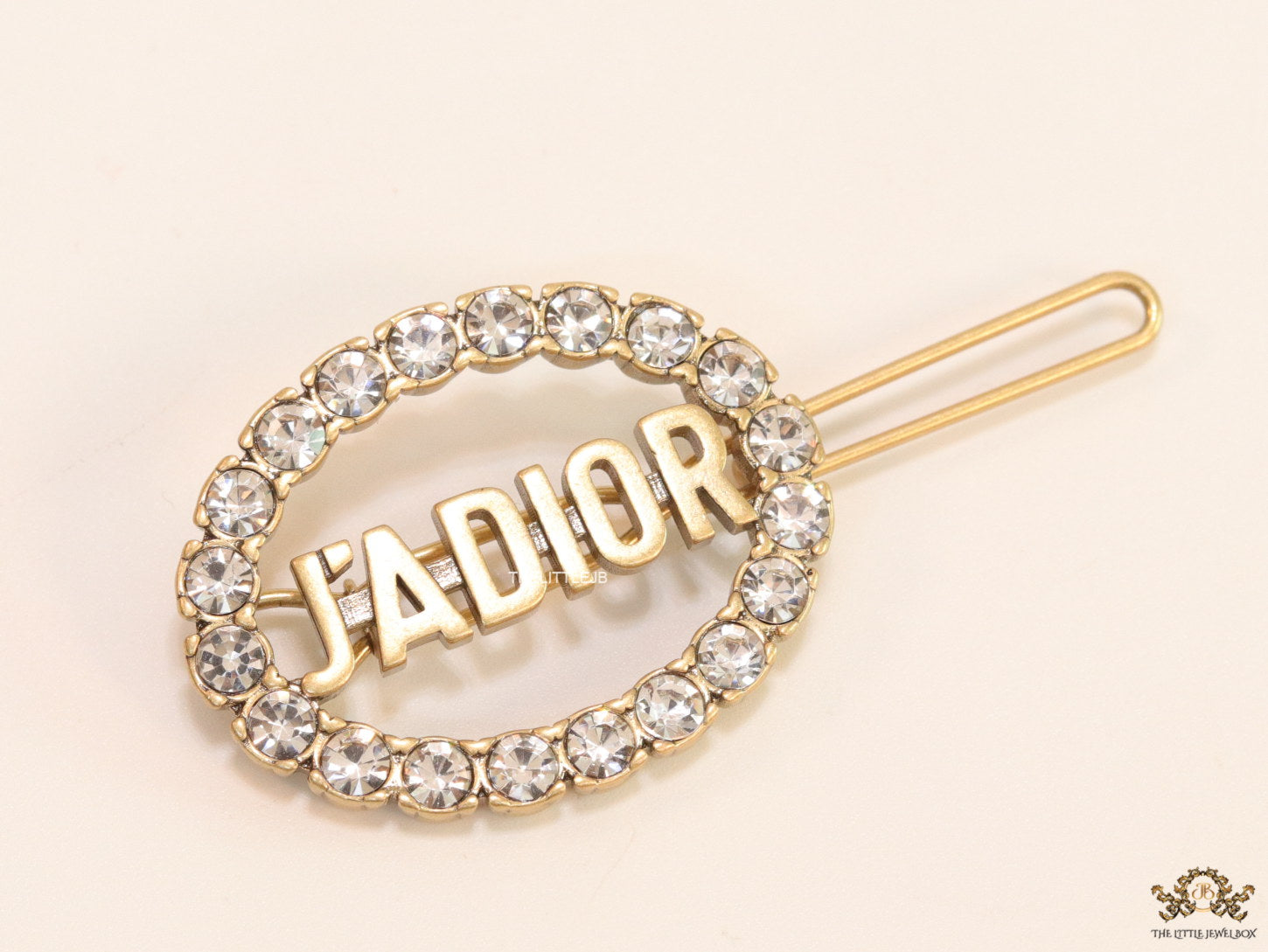 Gold-plated Hair Pin with Silver Studs