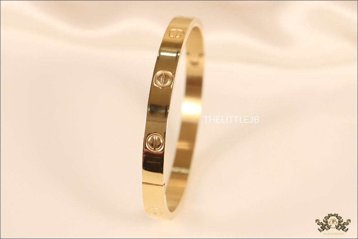 Women's Gold Plated love bracelet with screws