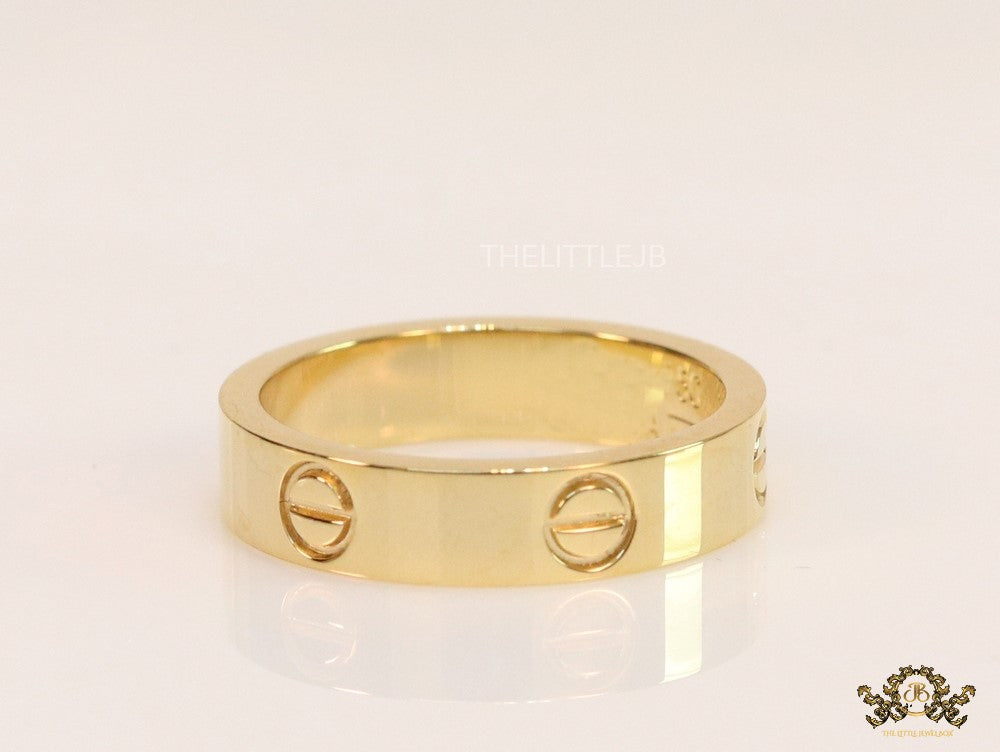 4.5mm gold plated band with screws