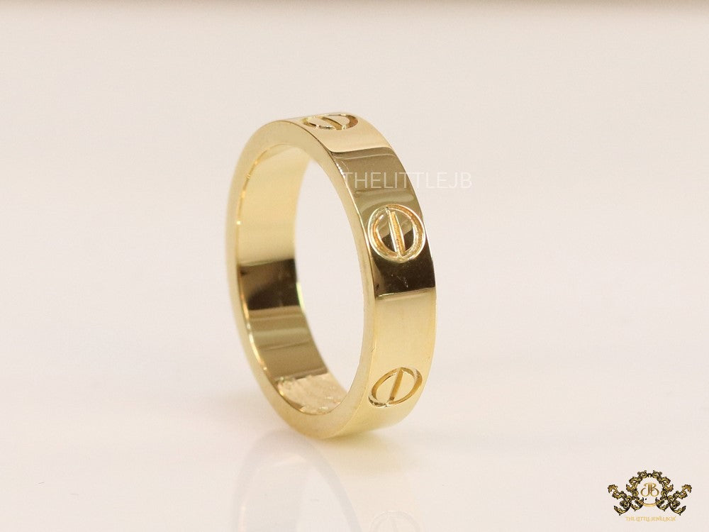 4.5mm gold plated band with screws