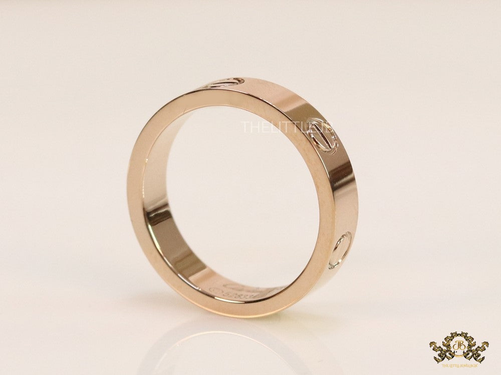 4.5mm rose gold plated band with screws
