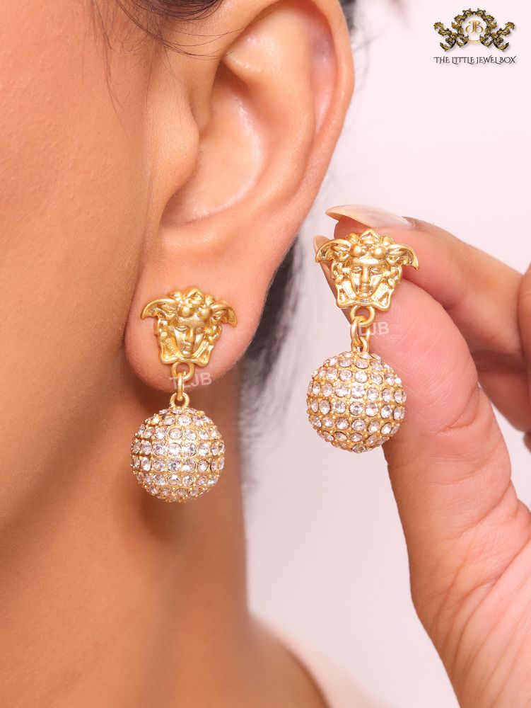 Medusa and cz ball dangles