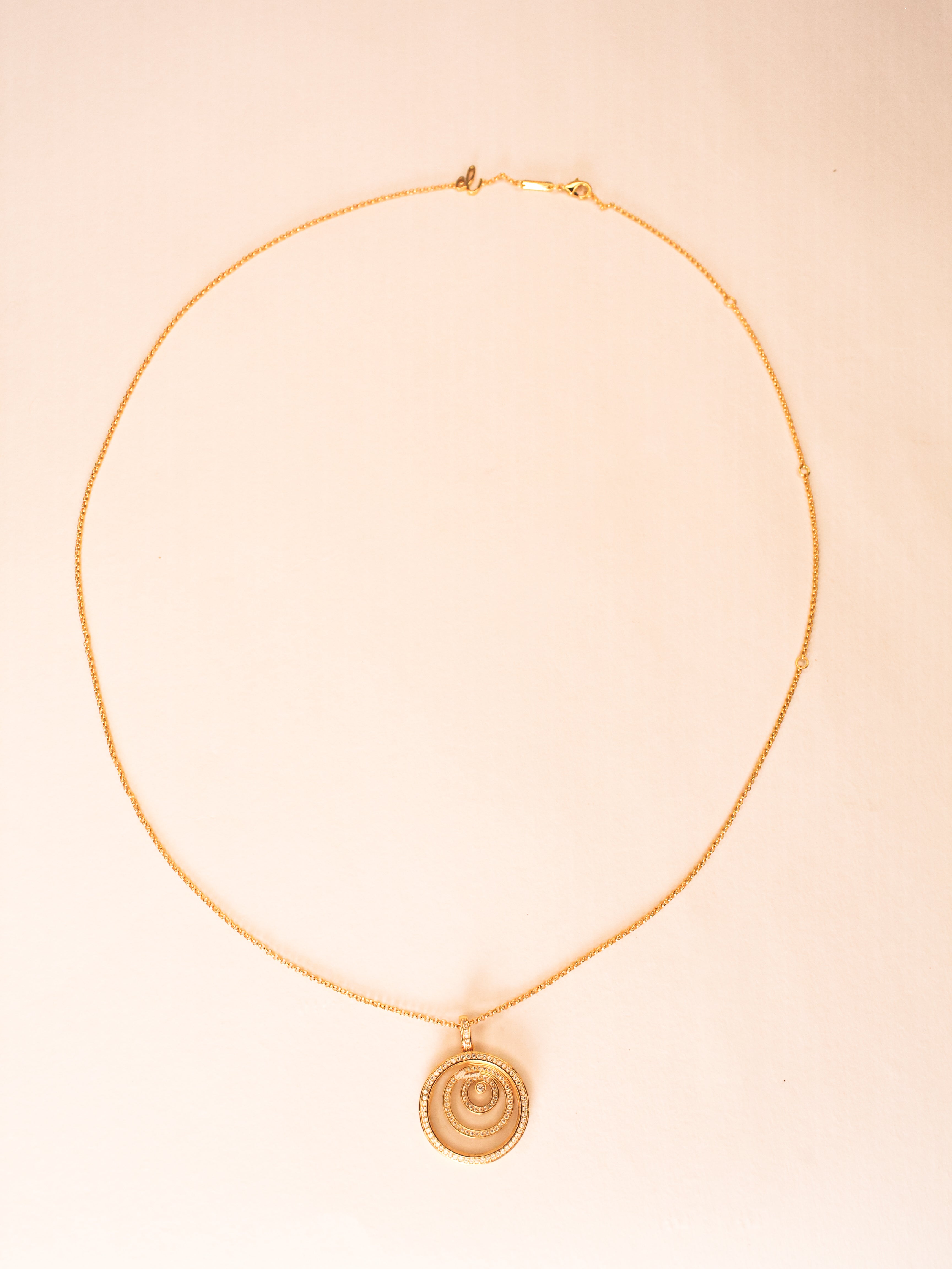 gold swirl necklace CHPRD