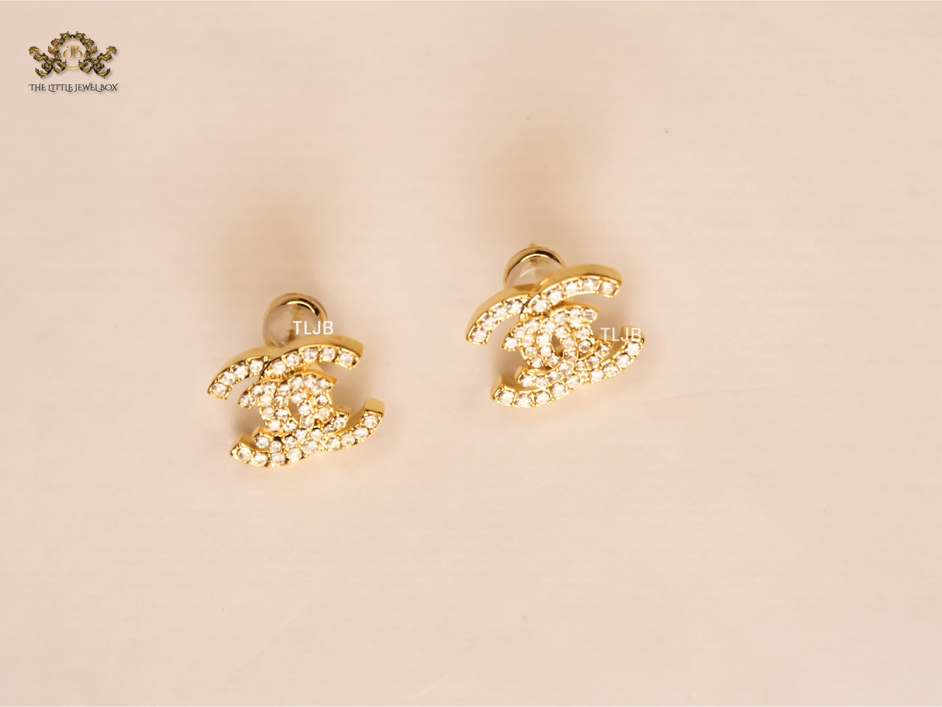 twin C Dazzle earrings Gold