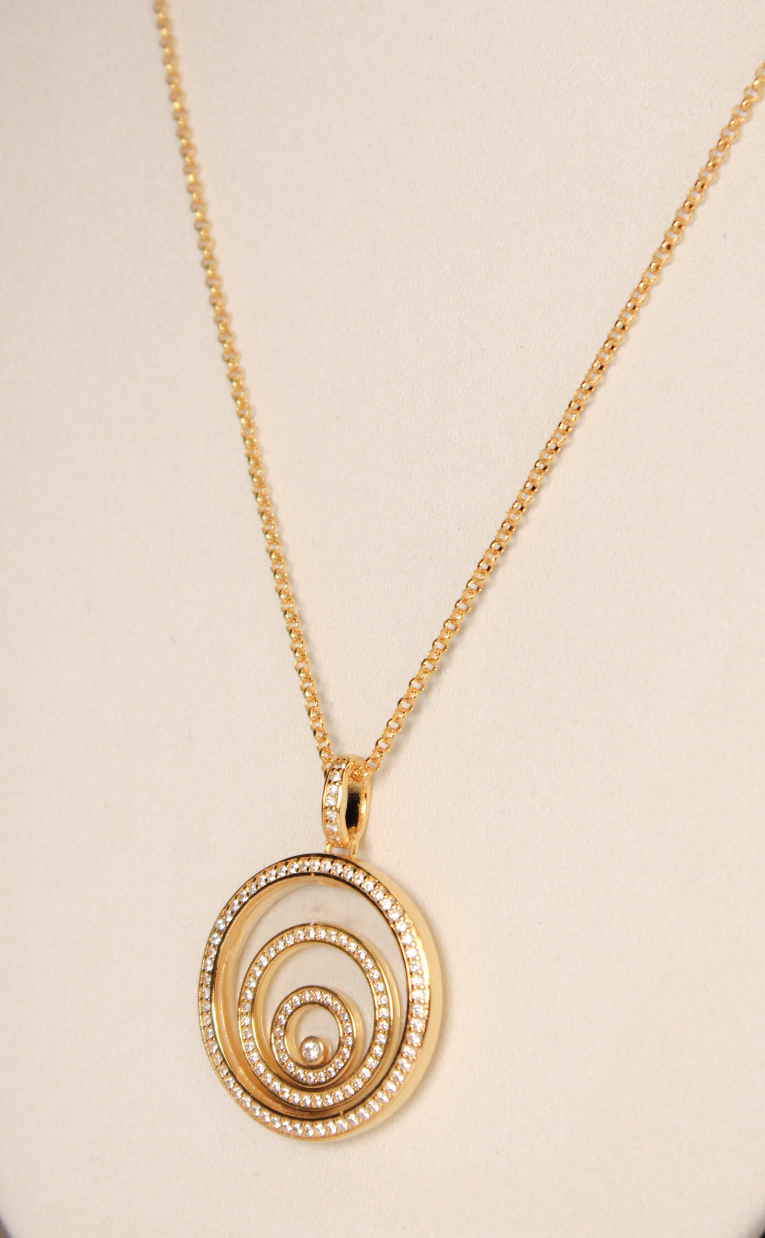 gold swirl necklace CHPRD