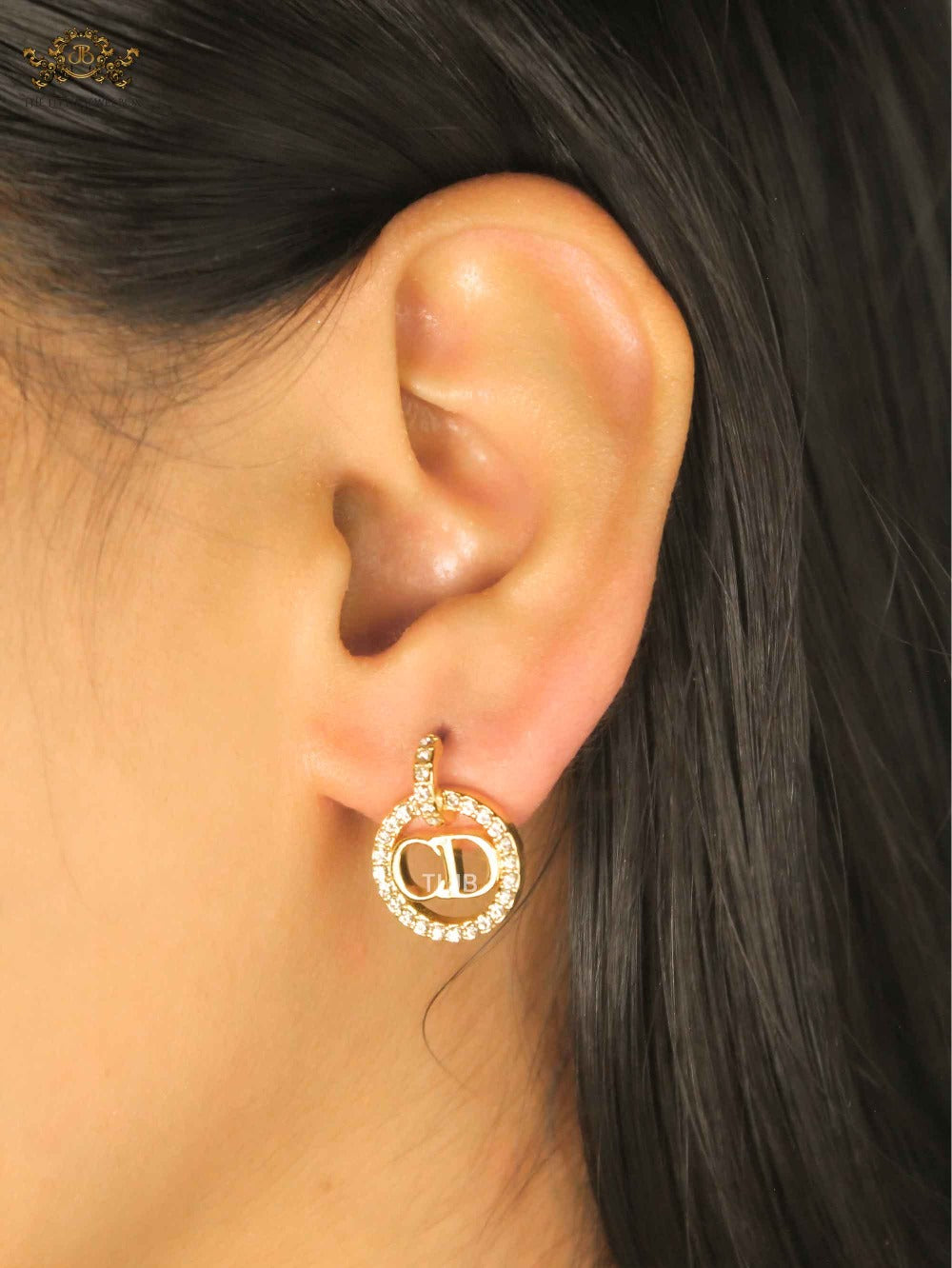 Alphabet CD Halo Drops gold