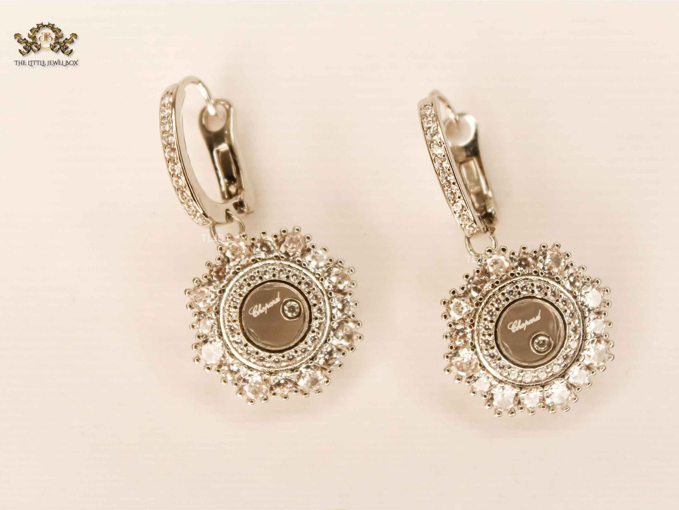 Alphabet CHPD Radiant Platinum Bloom Earrings