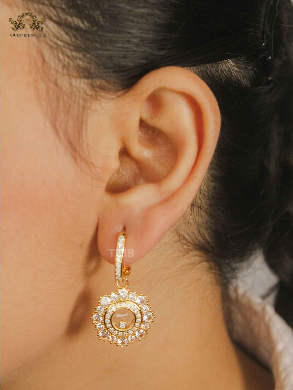 Alphabet CHPD Radiant Gold Bloom Earrings CHPD