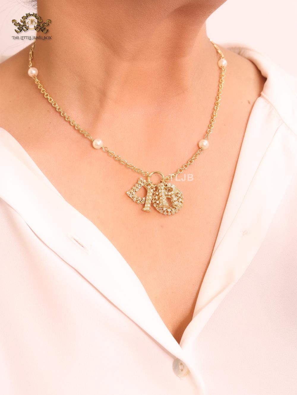 Alphabet CD charms chain