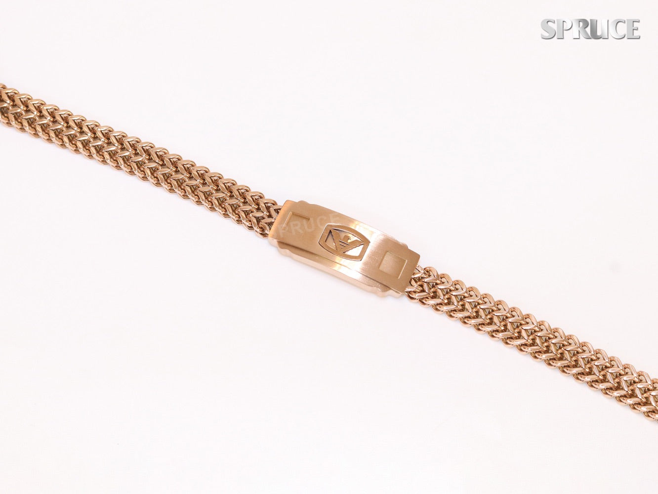 Alphabet A&E rose gold bracelet