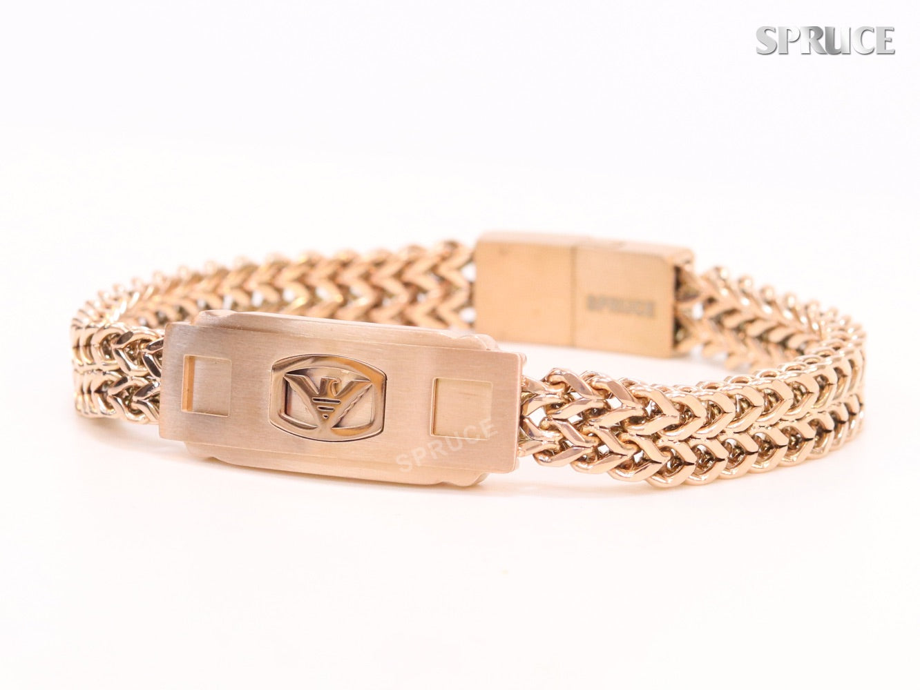 Alphabet A&E rose gold bracelet