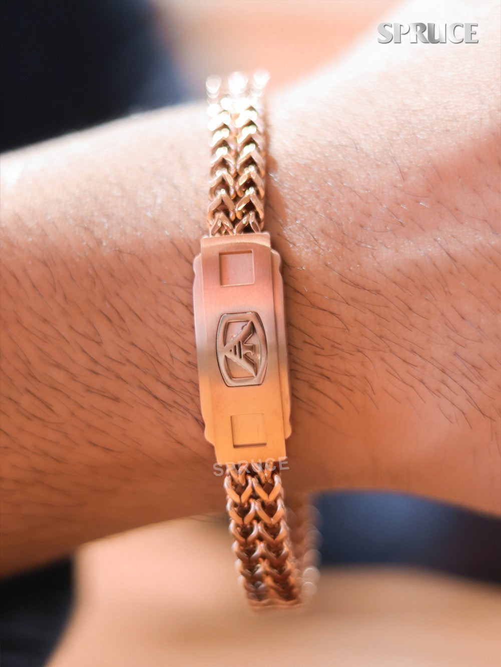 Alphabet A&E rose gold bracelet