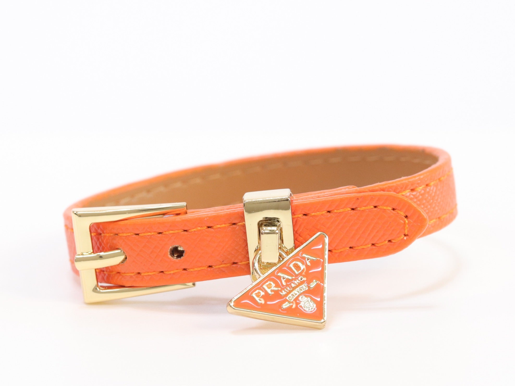 Orange belted bracelet