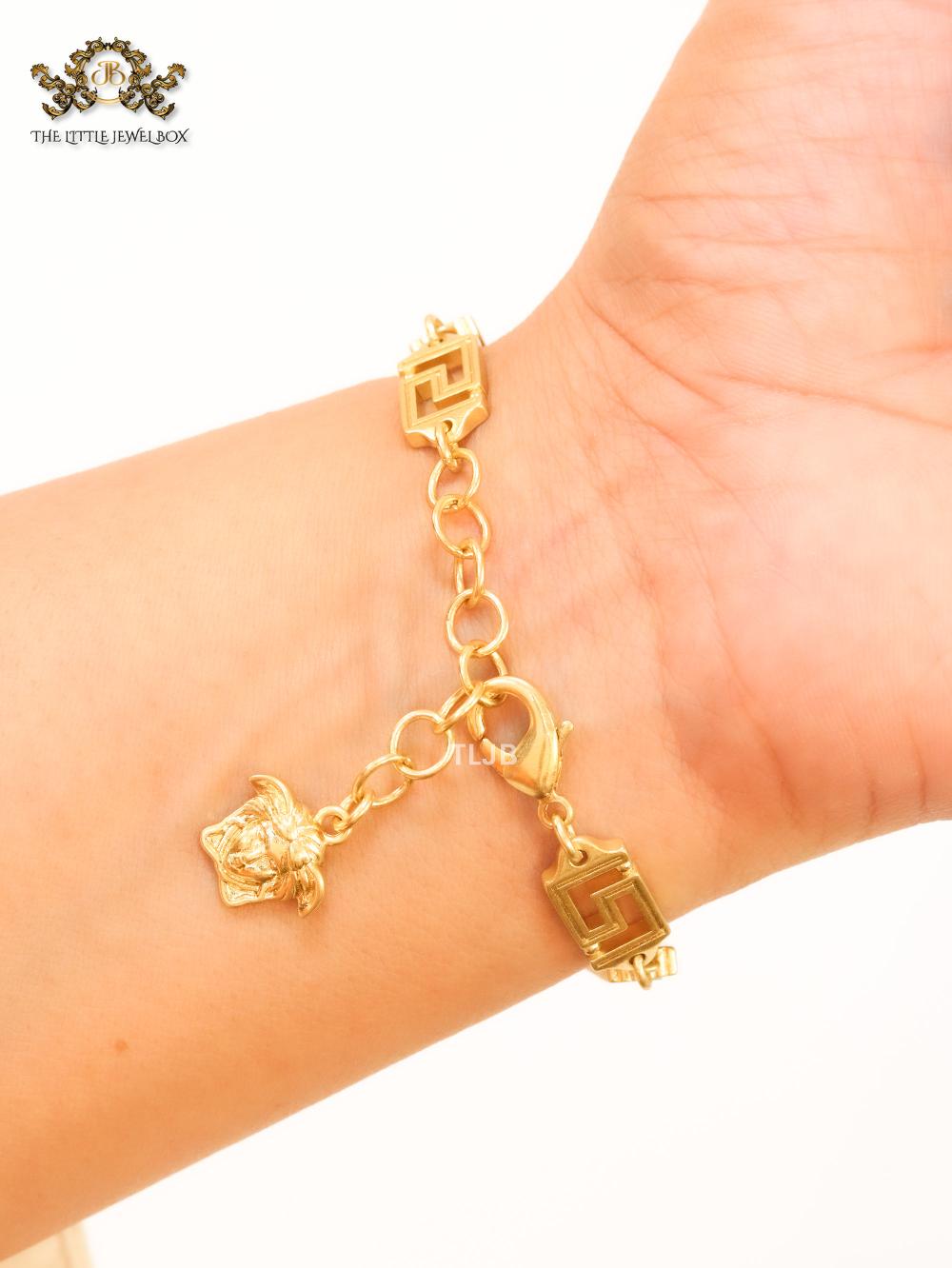 Medusa charms bracelet