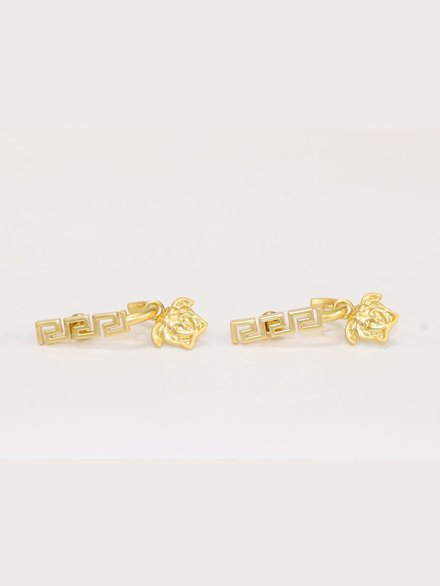 Gold medusa dangles