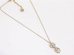 Rustic Double G white drop pendant