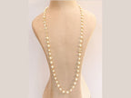 Alphabet double C pearl long chain