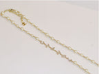 Alphabet double C pearl long chain