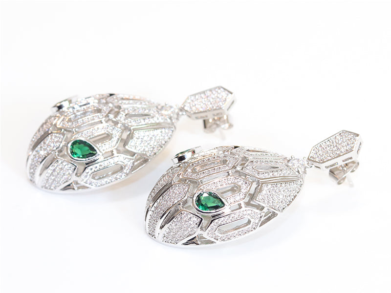 Platinum snake head drops