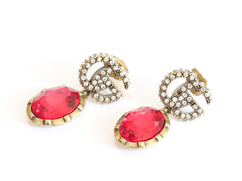 Rustic double G red drops