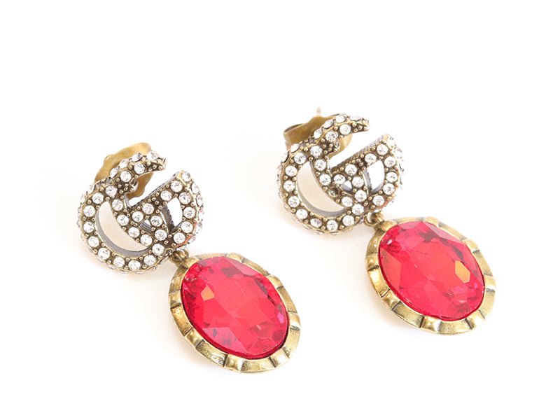 Rustic double G red drops