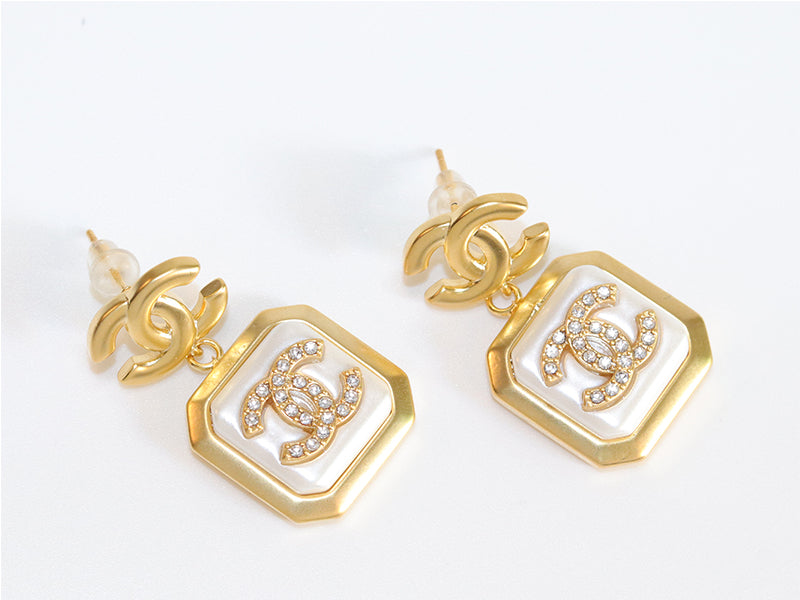 Double C square enamel drops