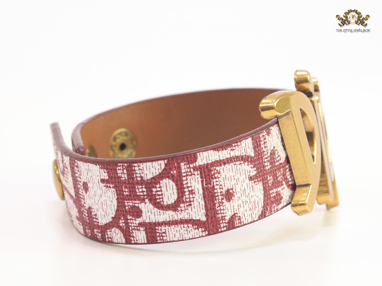 Alphabet D Red Strap Bracelet
