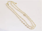 Alphabet double C pearl long chain