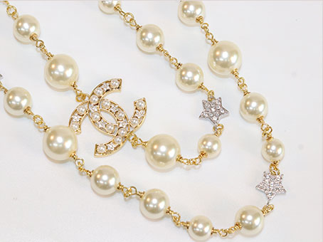 Double C layered necklace