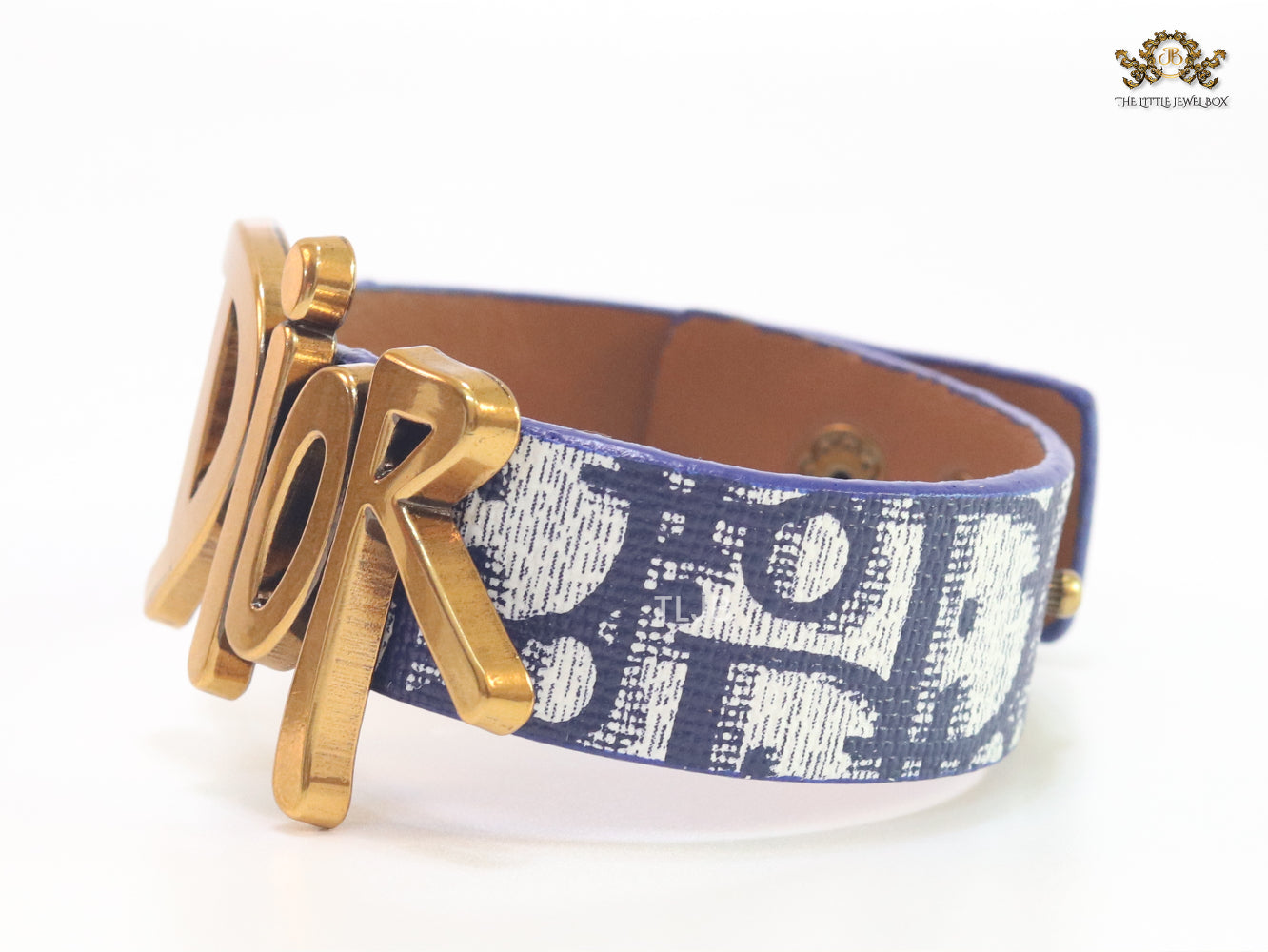 Alphabet D Blue Strap Bracelet