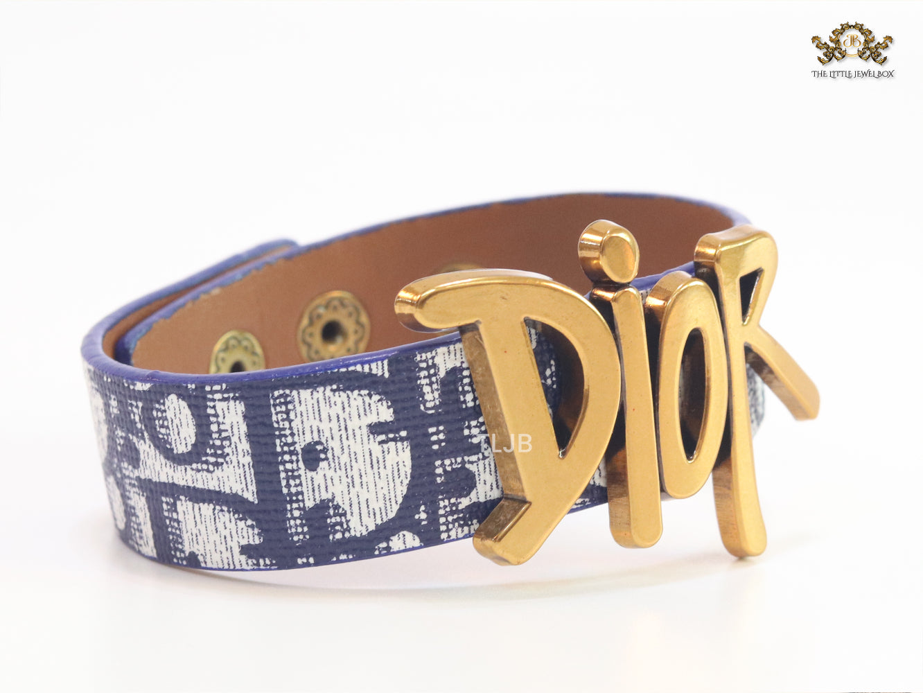 Alphabet D Blue Strap Bracelet
