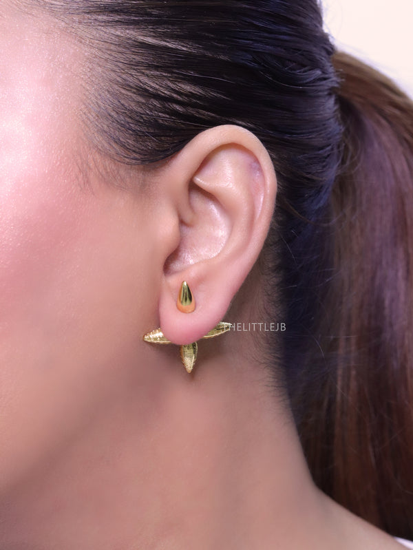 Gold Cross Studs