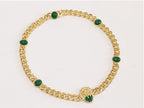 Lion face link chain
