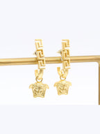 Gold medusa dangles
