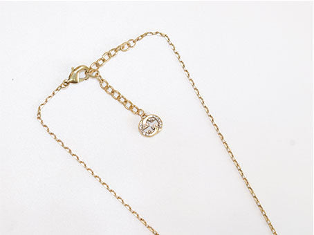 Rustic Double G black drop pendant