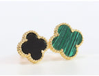 Double BLACK & GREEN malachite ring