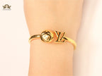 Alphabet LV bangle bracelet